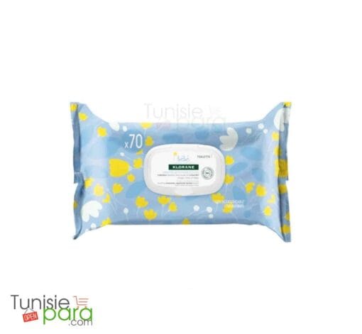 Klorane Bebe Lingettes nettoyantes au Calendula 70 pièces