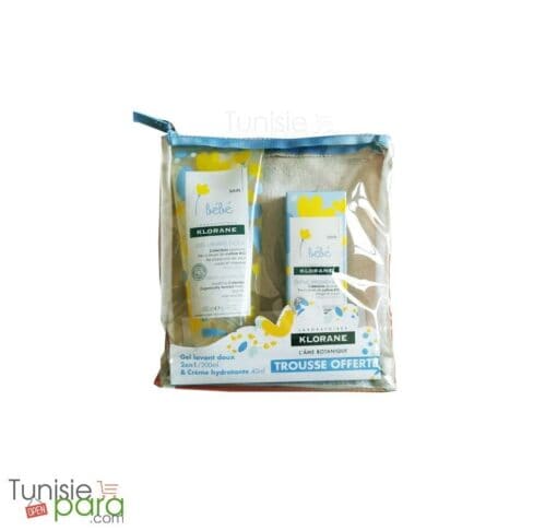 Klorane Bébé Trousse Gel Lavant Doux 200 Ml + Klorane Crème Hydratante 40 Ml