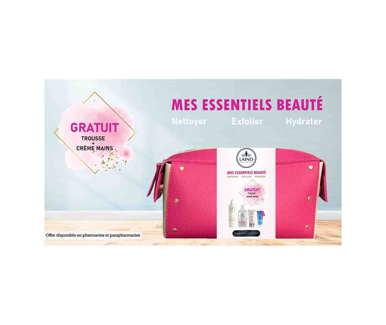 Laino trousse mes essentiels beauté Lait Nutritif Confort Karité 400 ml