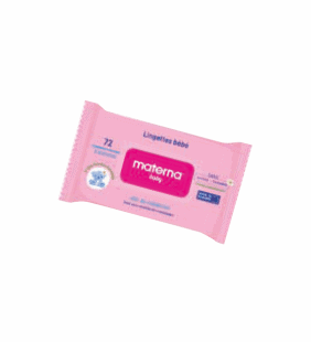 MATERNA lingette bebe rose 72 pcs