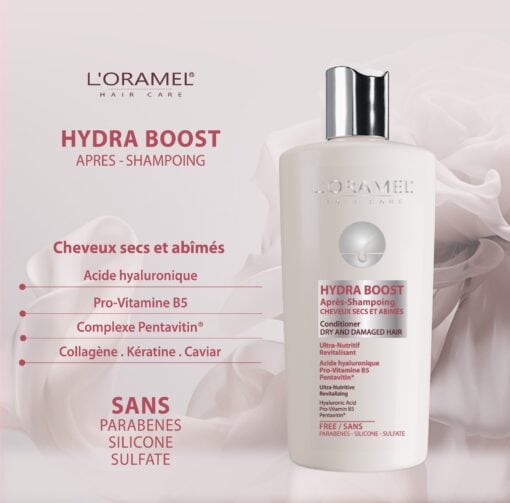 l'oramel apres shampoing hydra boost 300ml
