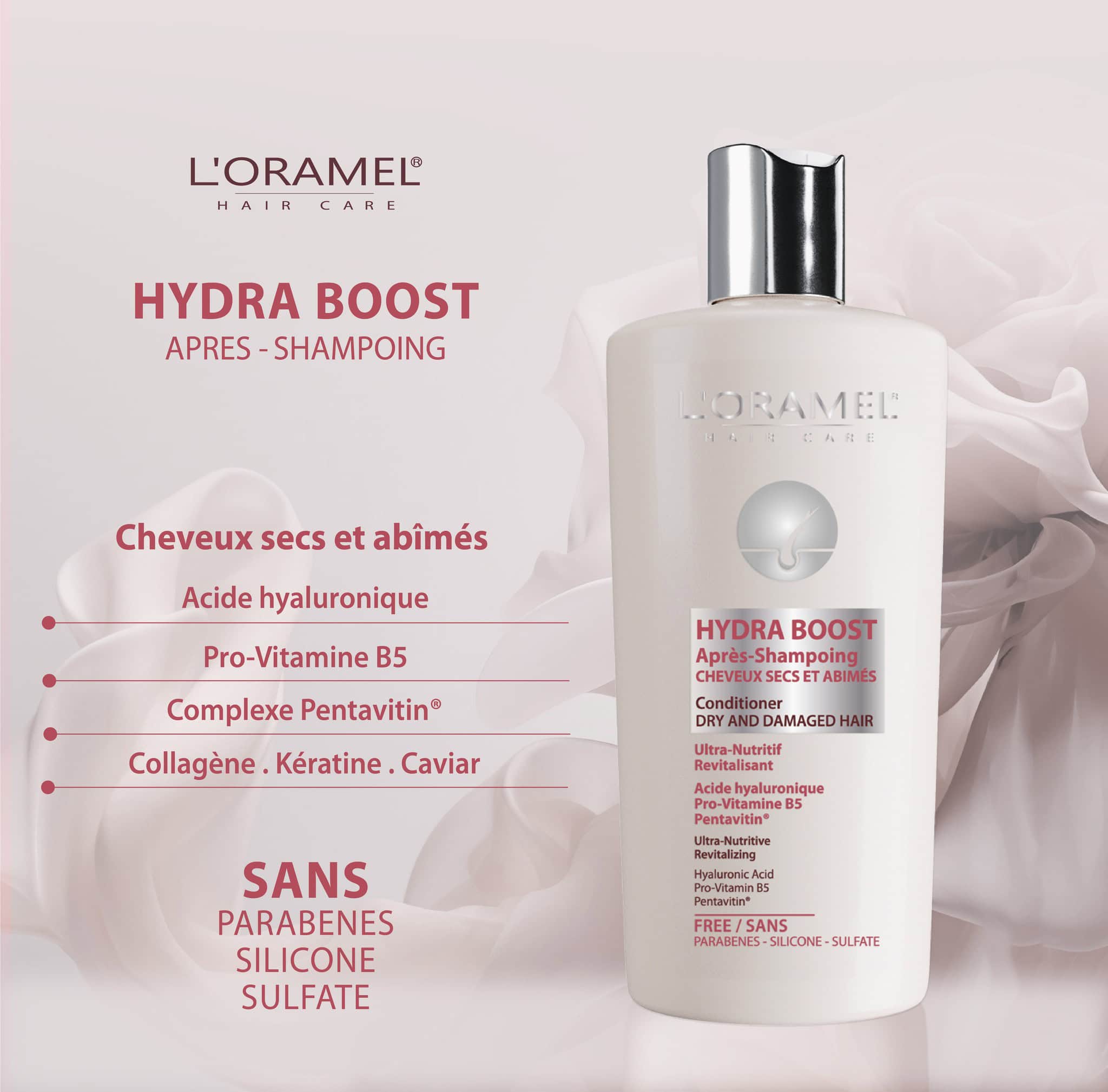l'oramel apres shampoing hydra boost 300ml