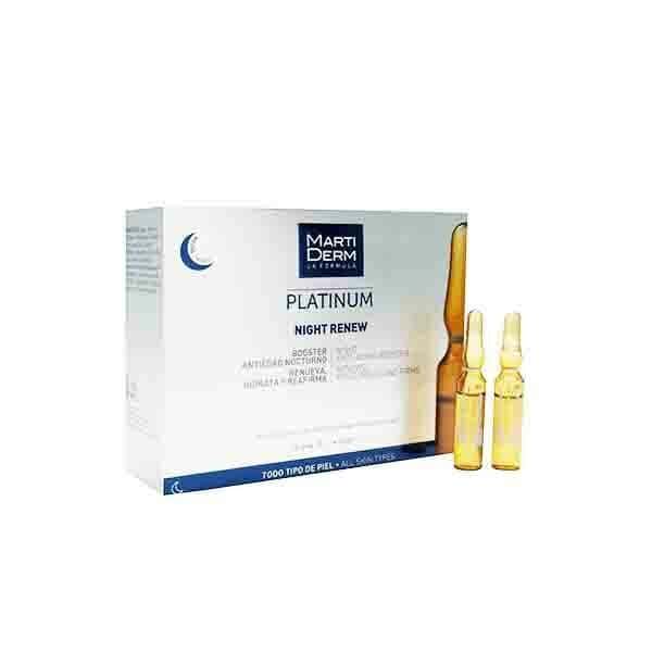 Martiderm® Platinum Night Renew 10 ampoules (date d'expiration 03/2025)