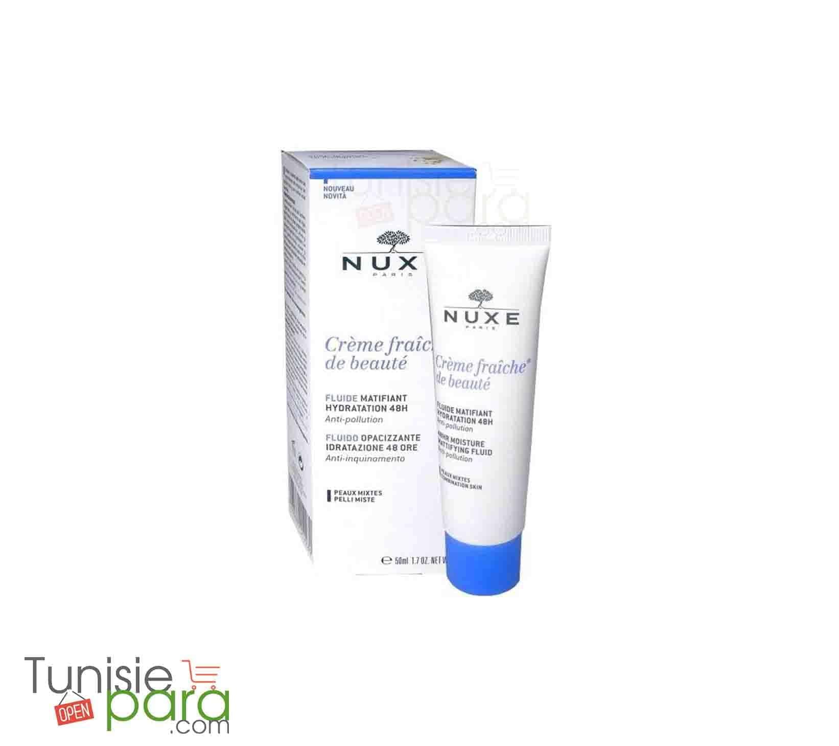 Nuxe Crème Fraîche de Beauté Fluide matifiant Hydrataion 48H 50ml – Image 2