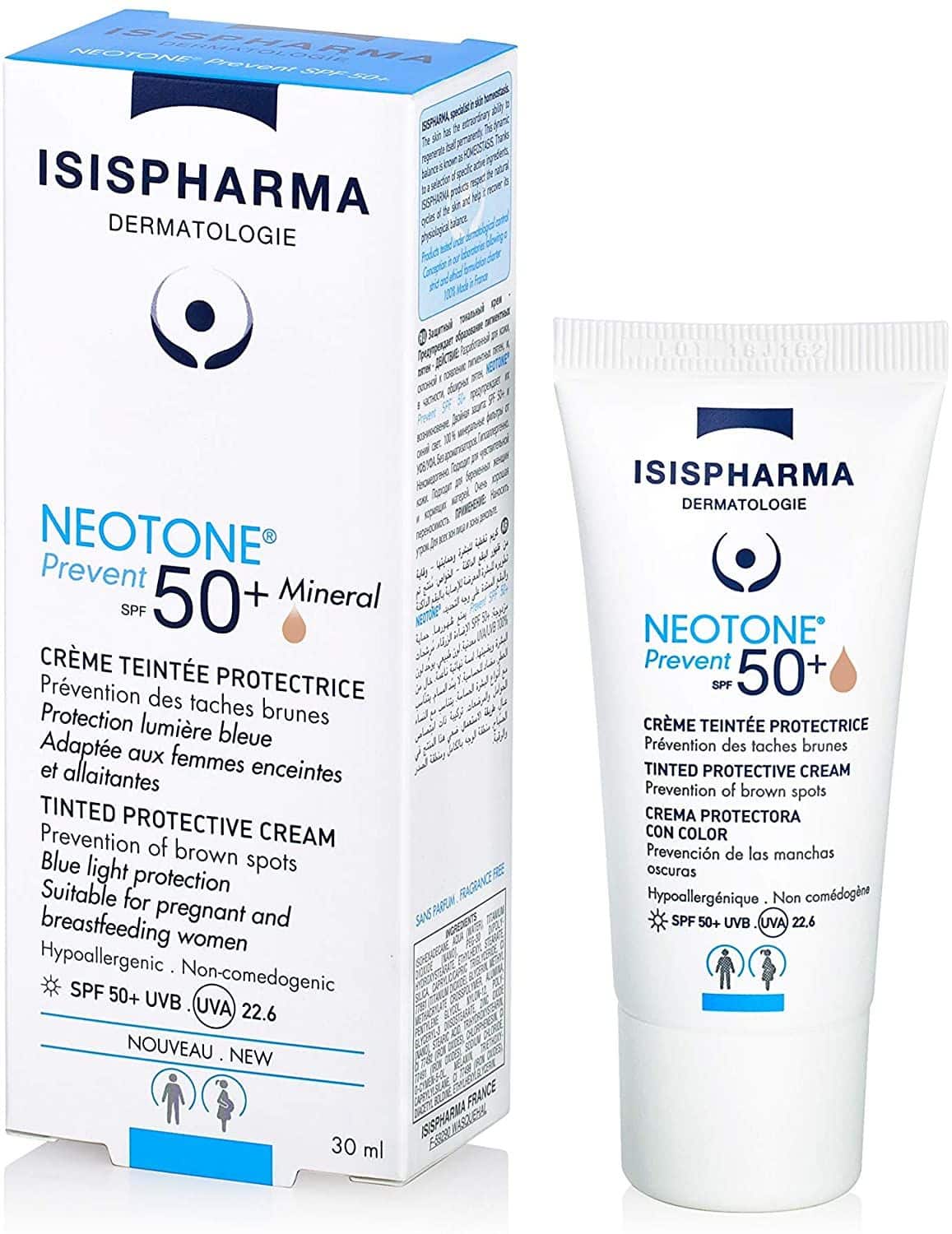 Isis Pharma  Neotone anti-taches Prevent Crème Spf50+ 30 ml - Crème teintée