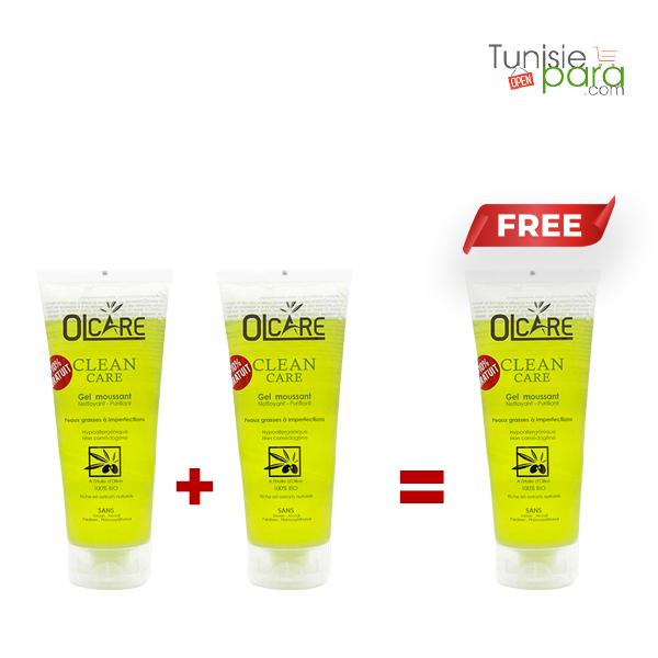MILVA OLCARE clean care LOT DE 2 gel moussant 200 ml + 1 GRATUIT