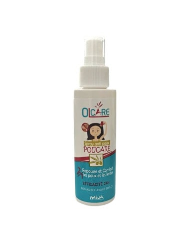 MILVA OLCARE poucare spray repulsif anti poux 100ml