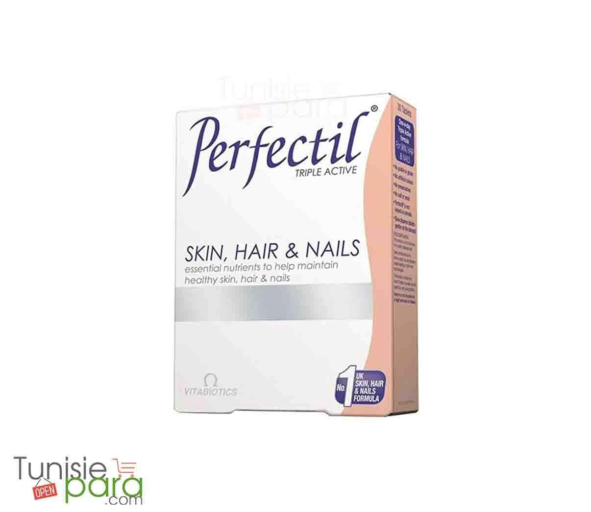 Vitabiotics Perfectil Original Triple Active Beauty Nutrition 30 Comprimés