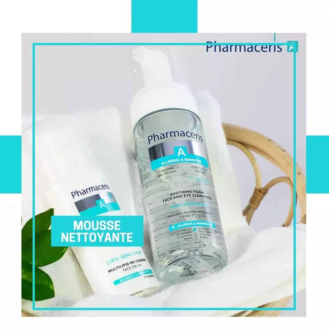 Pharmaceris coffret A hialuro-sensilium creme acide hyaluronique  40ml+ mini mousse nettoyante 50ml gratuit – Image 2
