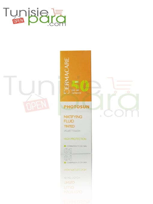 Dermacare Photosun fluide matifiant teinté SPF 50 N 01 peaux mixtes à grasses 50 ml – Image 2