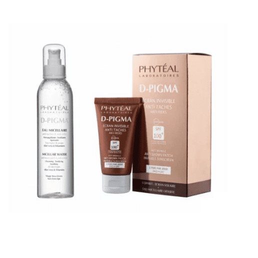 PHYTEAL Dpigma ecran invisible SPF100+ 50ml + dpigma eau micellaire a l'aloeVvera Offert
