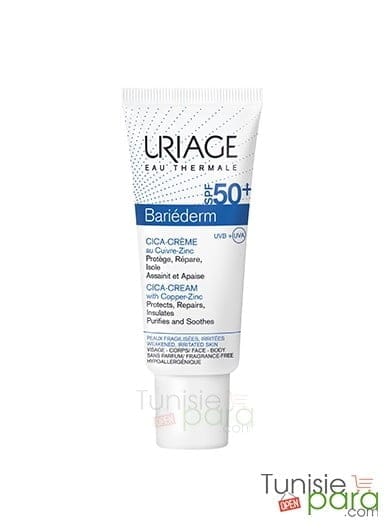 Uriage BARIÉDERM Cica-Crème SPF50+ au Cuivre-Zinc – Image 2