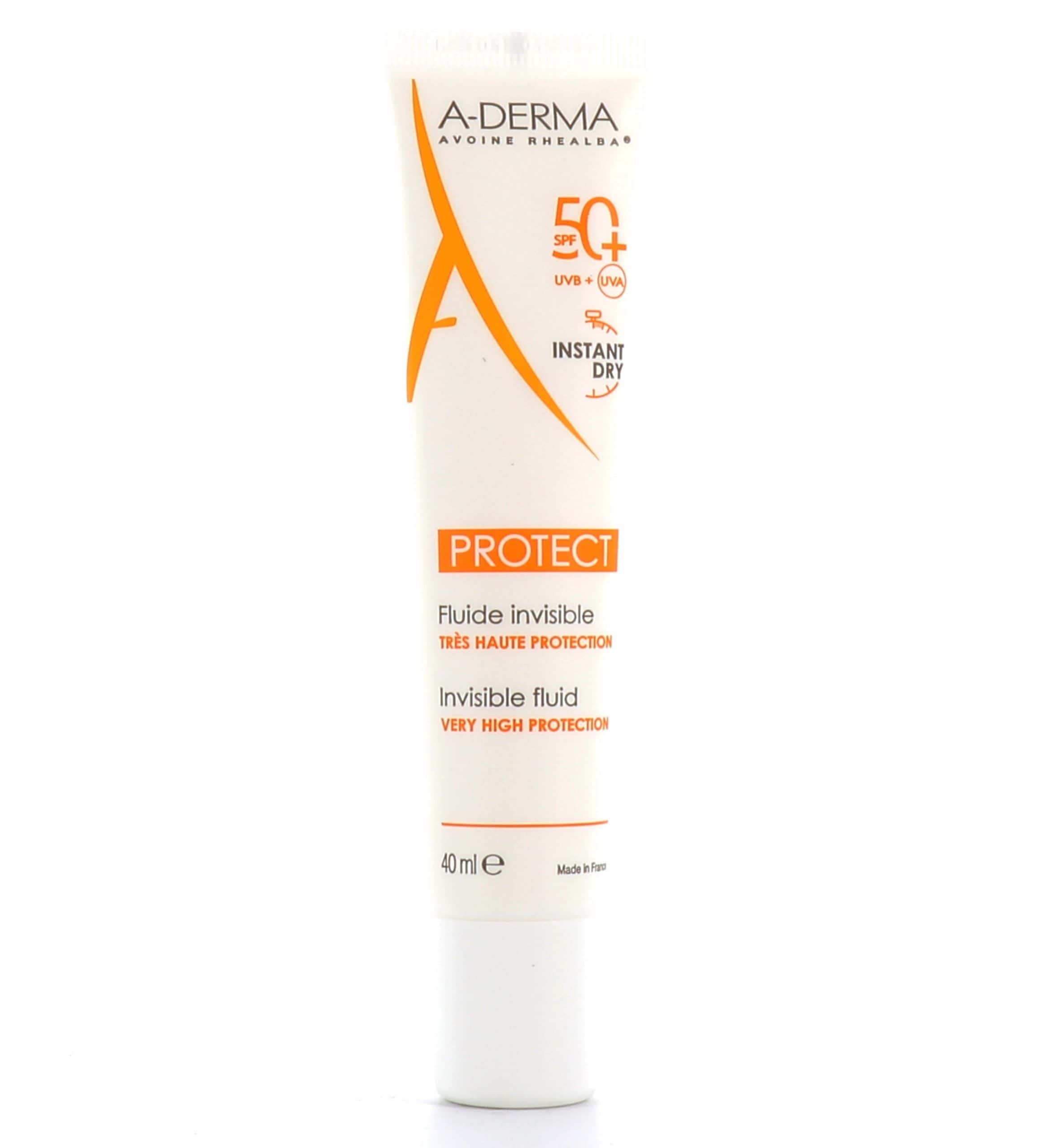 A- Derma Protect fluide Invisible SPF 50+ en 40ml – Image 2