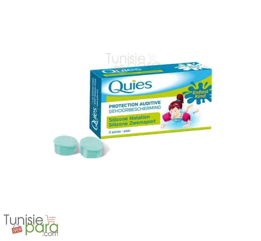 Quies Bouchons d'Oreille Silicone Natation pour Enfants Boite de 6