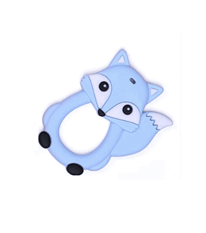 baby pur anneau de dentition renard bleu