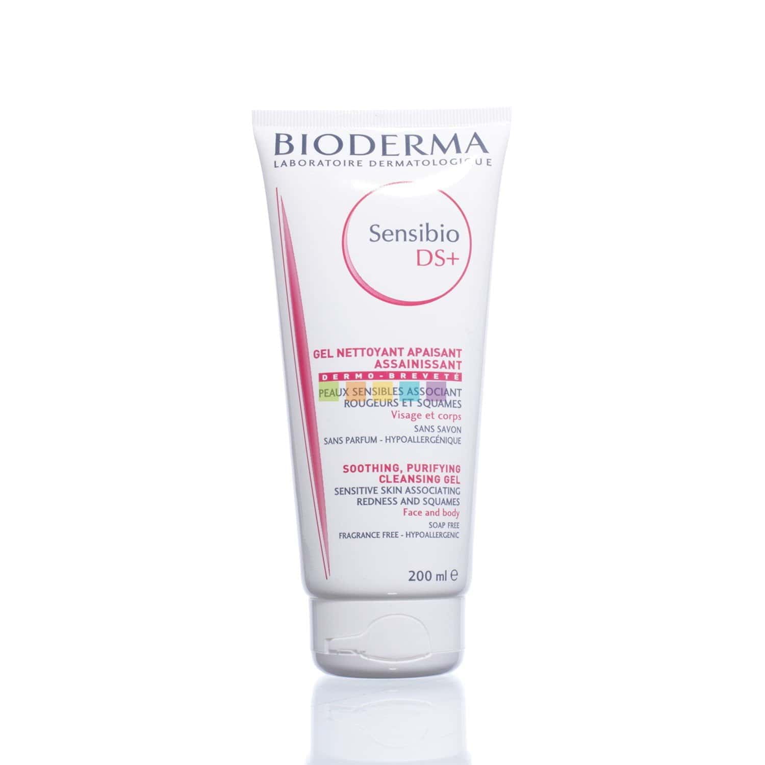 BIODERMA Sensibio DS+ Gel Moussant Peaux Sensibles, 200ml