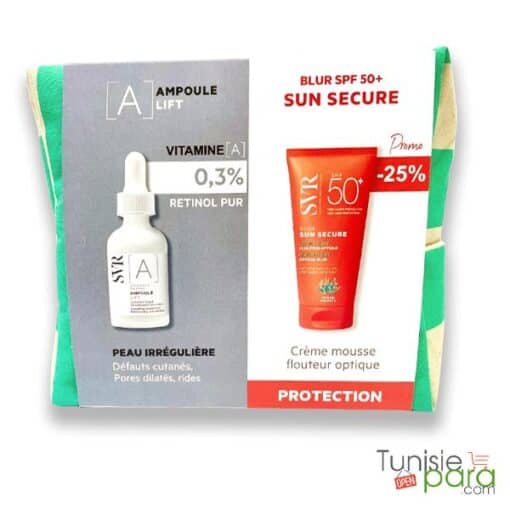 SVR TROUSSE ampoule A lift + sun secure blur
