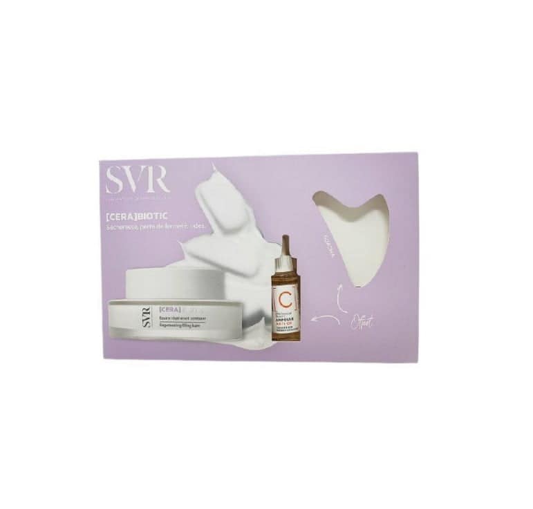 SVR CERA BIOTIC 50ml + Mini Ampoule C Anti-Ox 10 ML + Gua Sha jade white GIFT