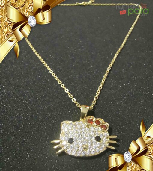 Tunisiepara collier hypoallergénique plaqué OR