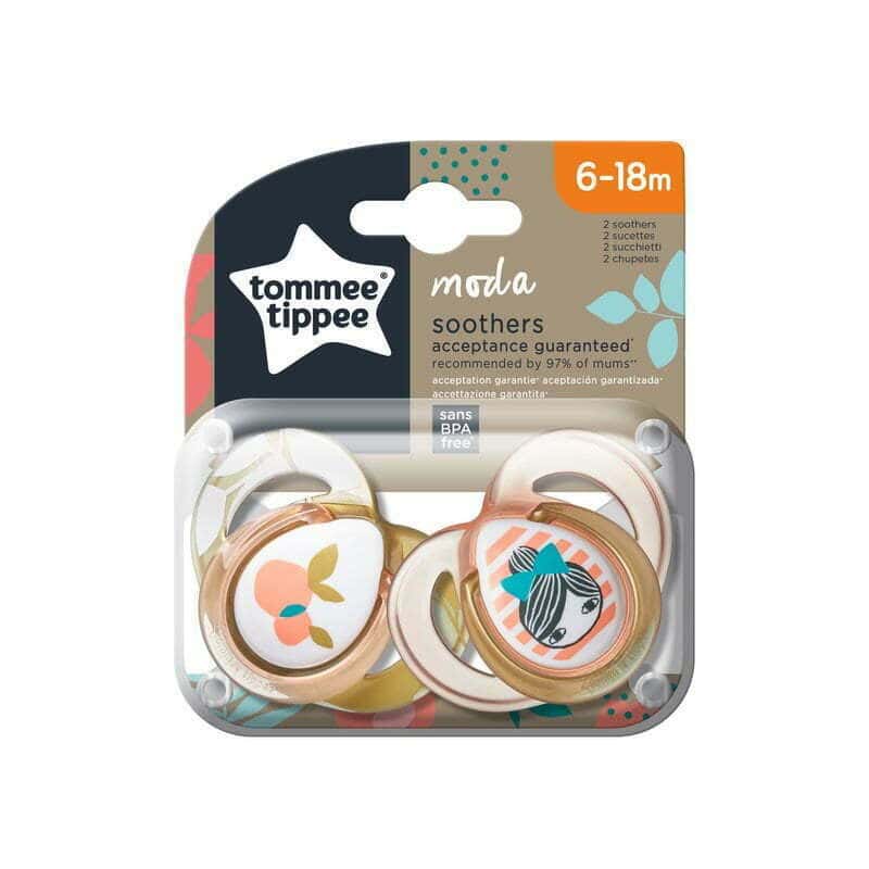Tommee Tippee Sucette Moda  Fille 6-18 M *2