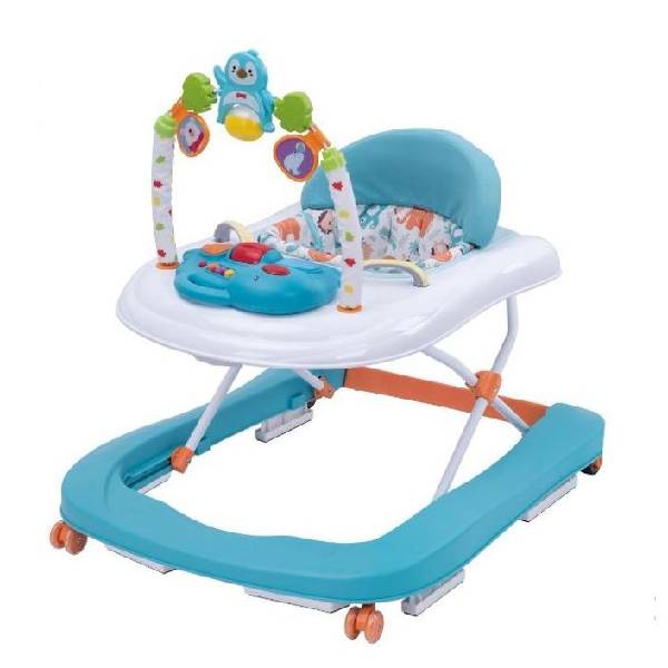 Prima Baby Trotteur Pousseur 2en1 FIRST STEP Bleu de 6mois à 18mois – Image 4