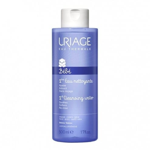 URIAGE Bebe 1er eau nettoyante visage corps et siege 500 ml