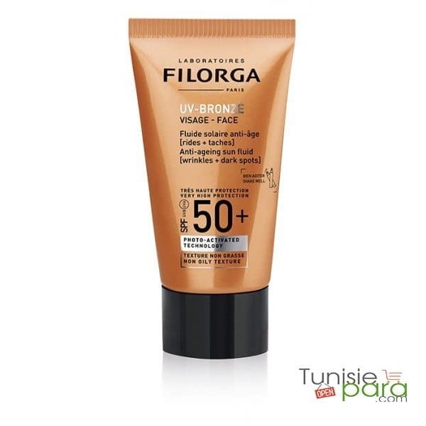 FILORGA UV-BRONZE FLUIDE SOLAIRE ANTI-AGE SPF50+ 40ML – Image 2
