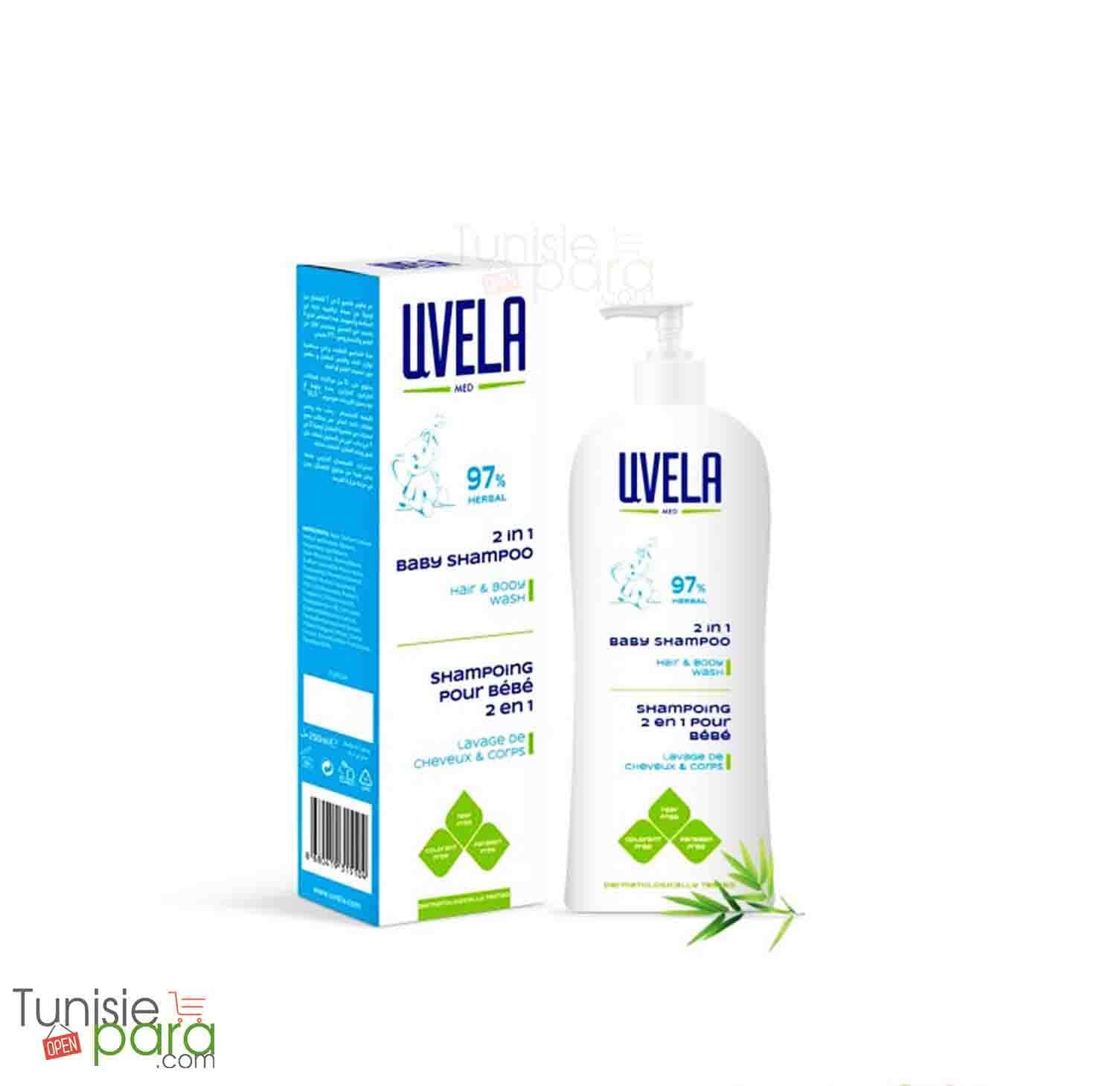 UVELA 2-in-1 Shampooing Cheveux et Corps pour Bébé 250ml