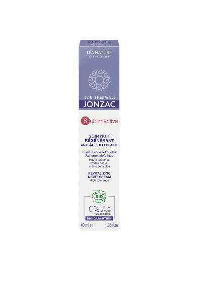 JONZAC Sublimactive soin nuit régénérante Anti-âge cellulaire 40ml