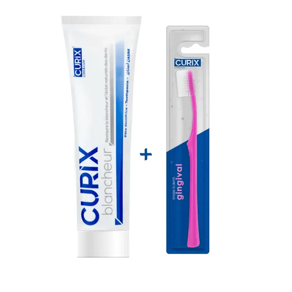 CURIX Dentifrice blancheur 75ml  + brosse à dents offert