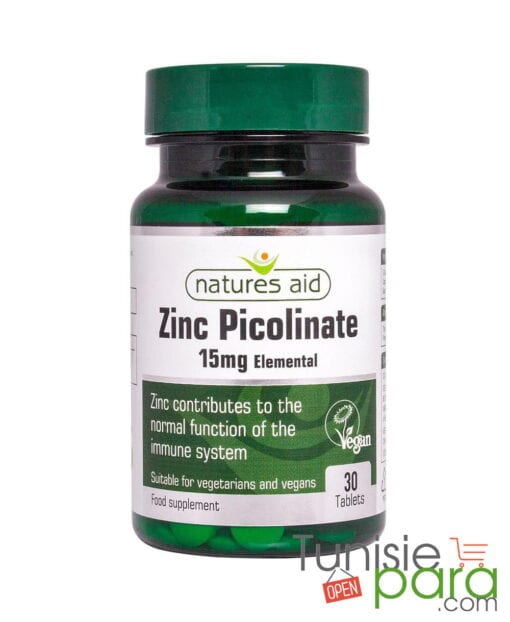 Natures aid Zinc picolinate 30 comprimés