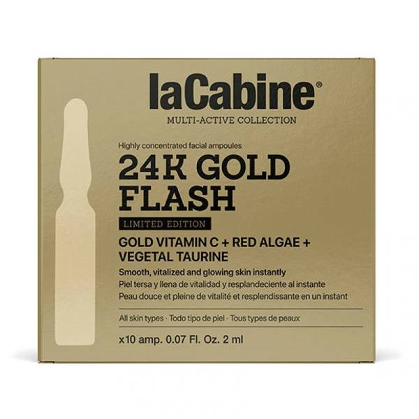 La Cabine Ampoules 24K Gold Flash Édition Limitée 10×2 ml