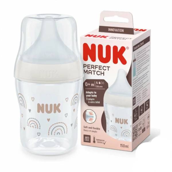 NUK PERFECT MATCH BIBERON EN SILICONE S 150ML