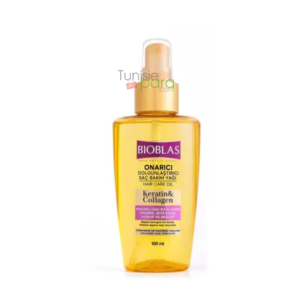 BIOBLAS HUILE REPARATRICE ANTI-CHUTE KERATIN ET COLLAGEN 100ML