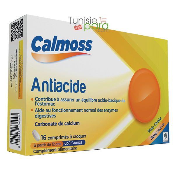 VITAL Calmoss Antiacide Boîte 16 comprimé