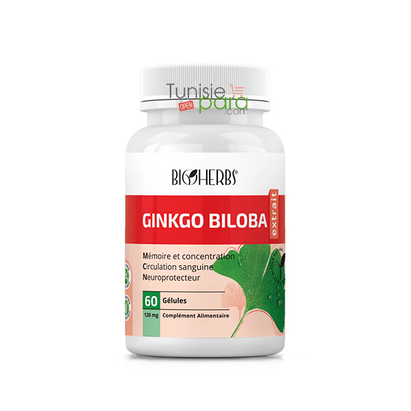 Bioherbs Ginkgo Biloba Gélules Boîte 60