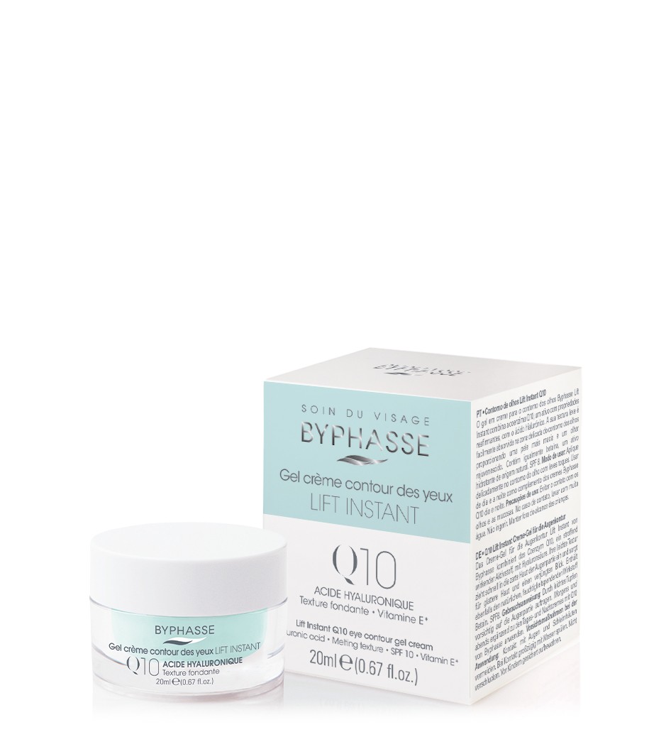 BYPHASSE gel creme contour yeux spf10 lift instant Q10 20ml