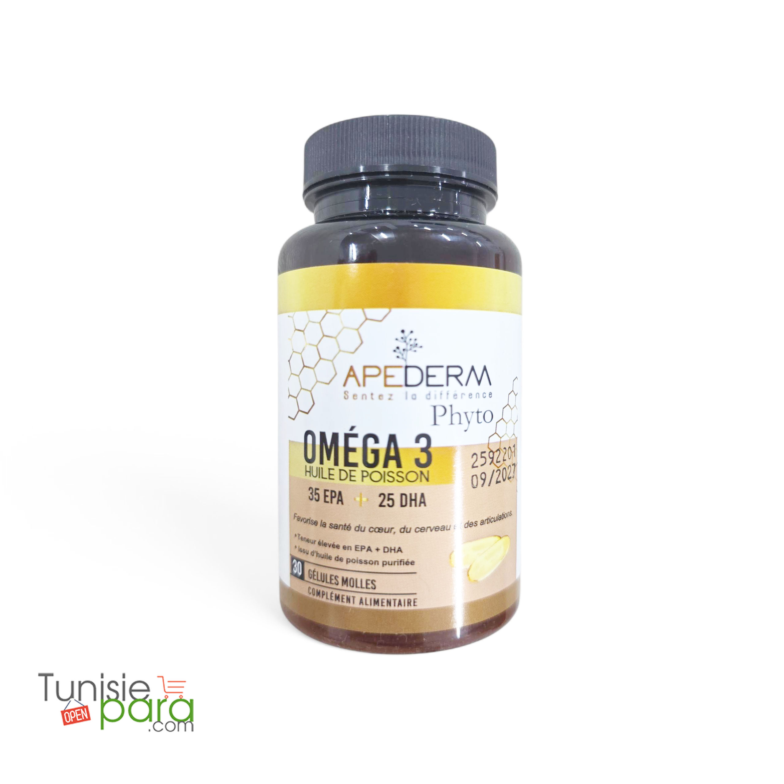 Apederm OMEGA 3+ BOITE DE 30 GELULES