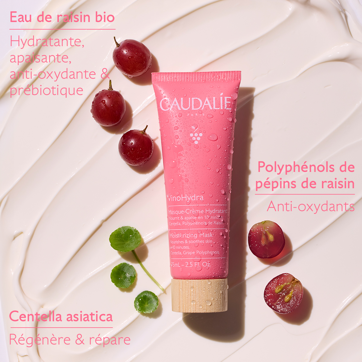 Caudalie Vinohydra - Masque crème hydratant – Image 4