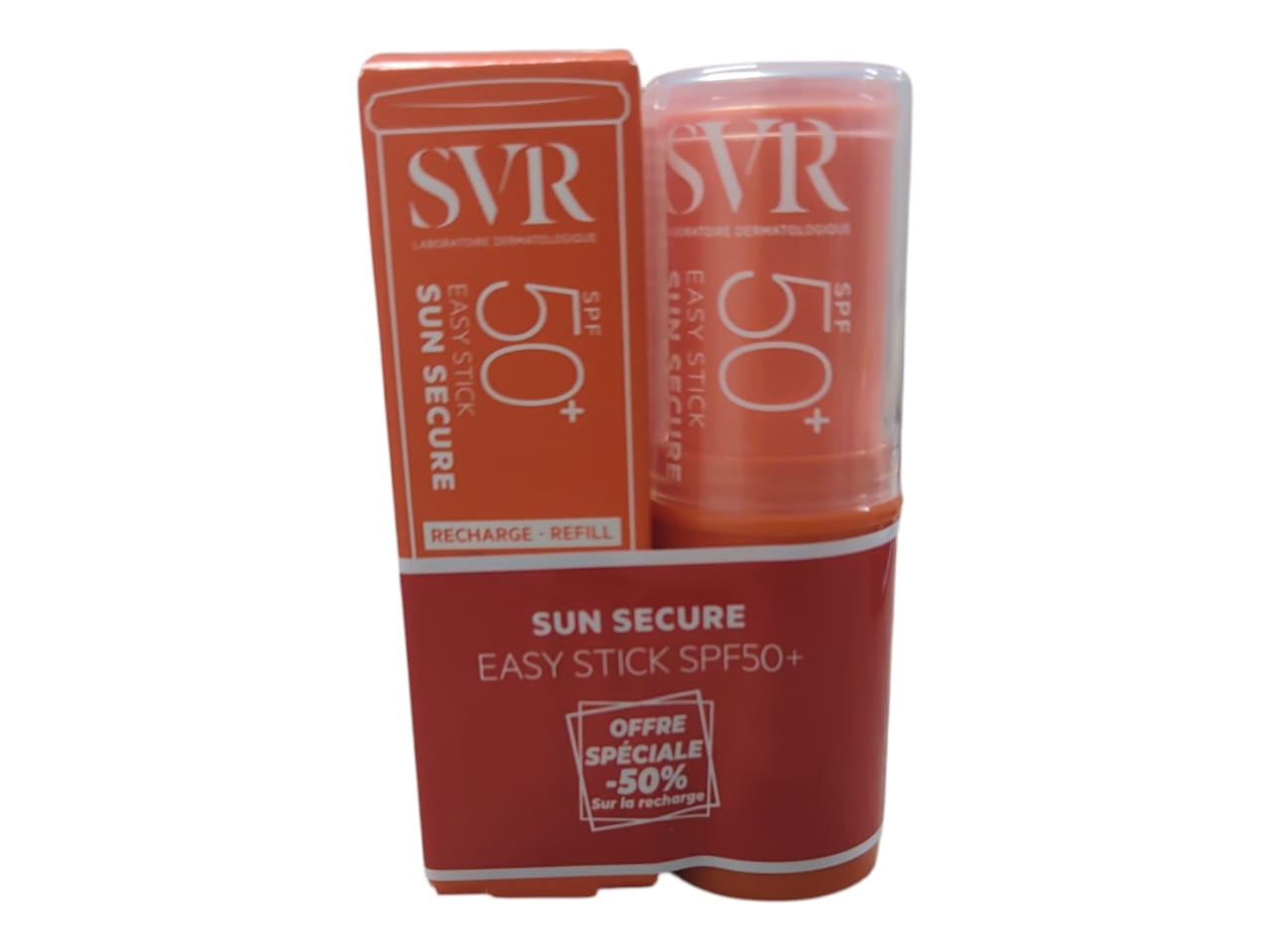 svr sun secure easy stick duo -50% sur la recharge